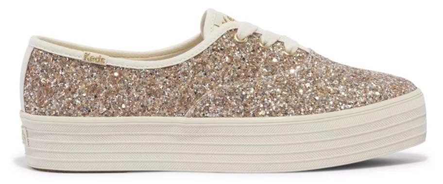 glitter lace up sneakers