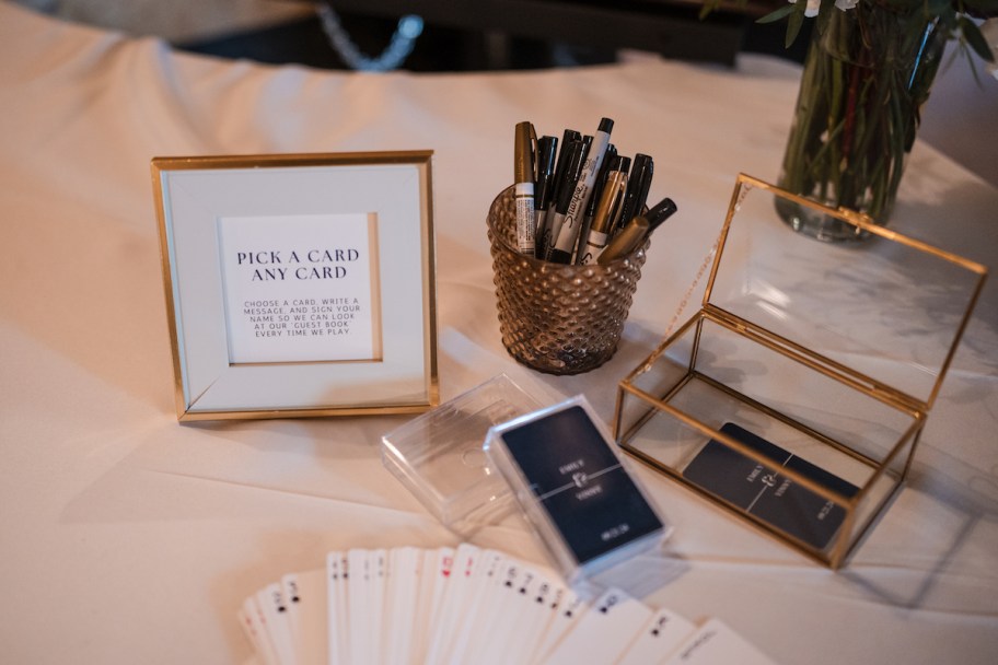 deck of cards guestbook 