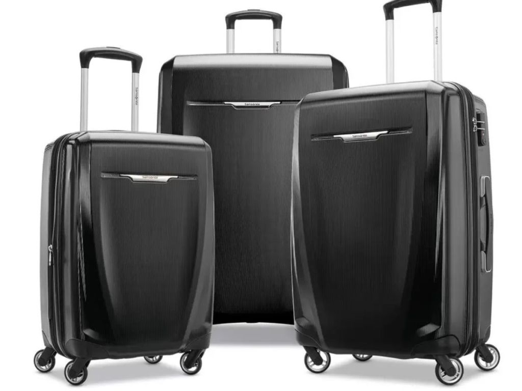 Samsonite Winfield 3 DLX 3 Piece Hardside Set in Black