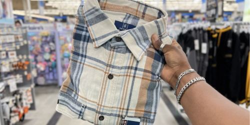 Men’s Flannels Shirt 2-Packs Only $14.98 on Walmart.online | Plus Sizes Included!