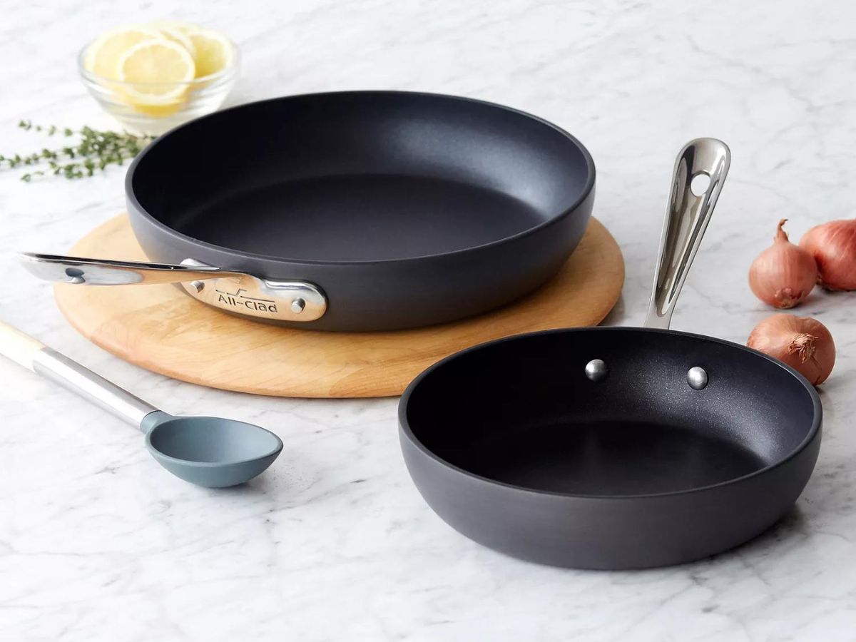 2 all-clad skillets