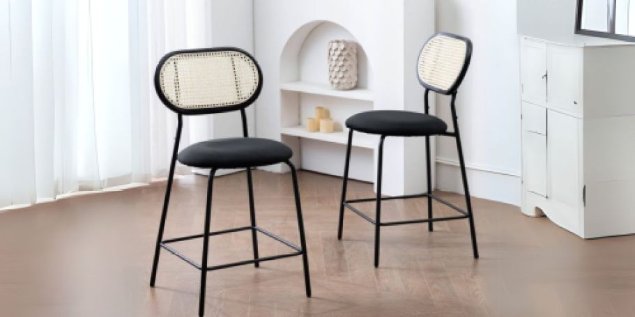 TWO Rattan Barstools Only $48 Shipped on HomeDepot.online