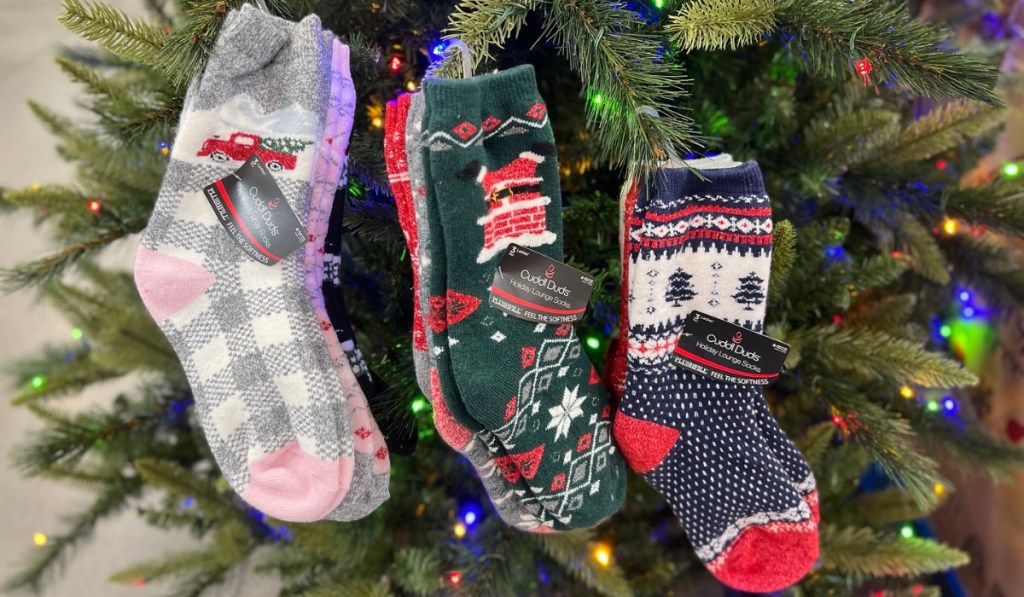 Cuddl Duds Holiday Socks 3-Pack