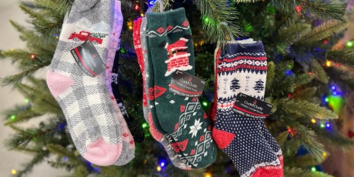 Cuddl Duds Holiday Socks 3-Pack Only $8.98 on SamsClub.online | Cute Design Choices!