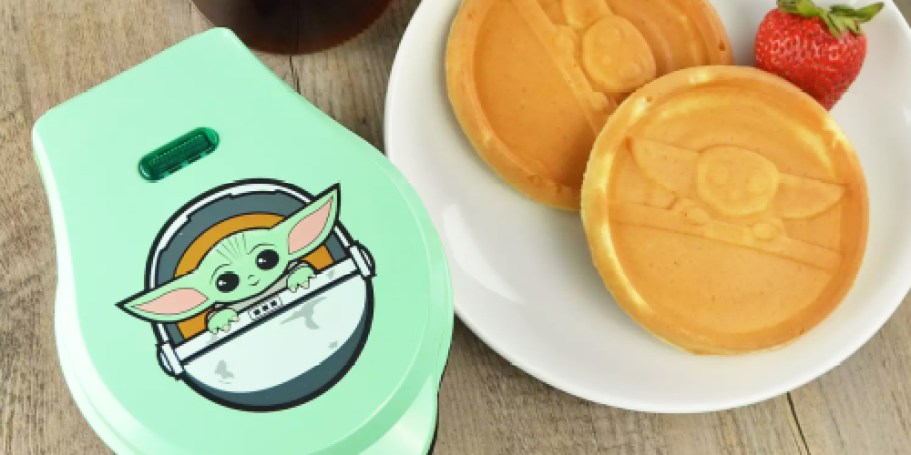 Mandalorian Mini Waffle Makers Only $10.49 on Kohls.online (Reg. $25) + More Disney Appliances