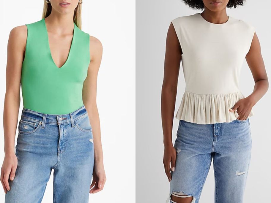 Stock images of express women's tops