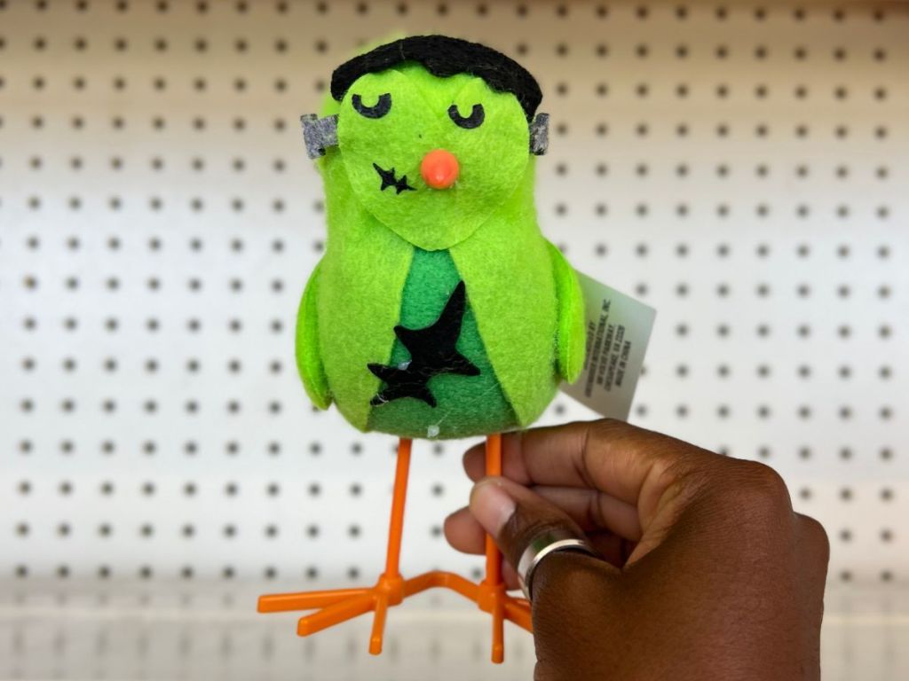 Halloween Frankenstein Bird at Dollar Tree