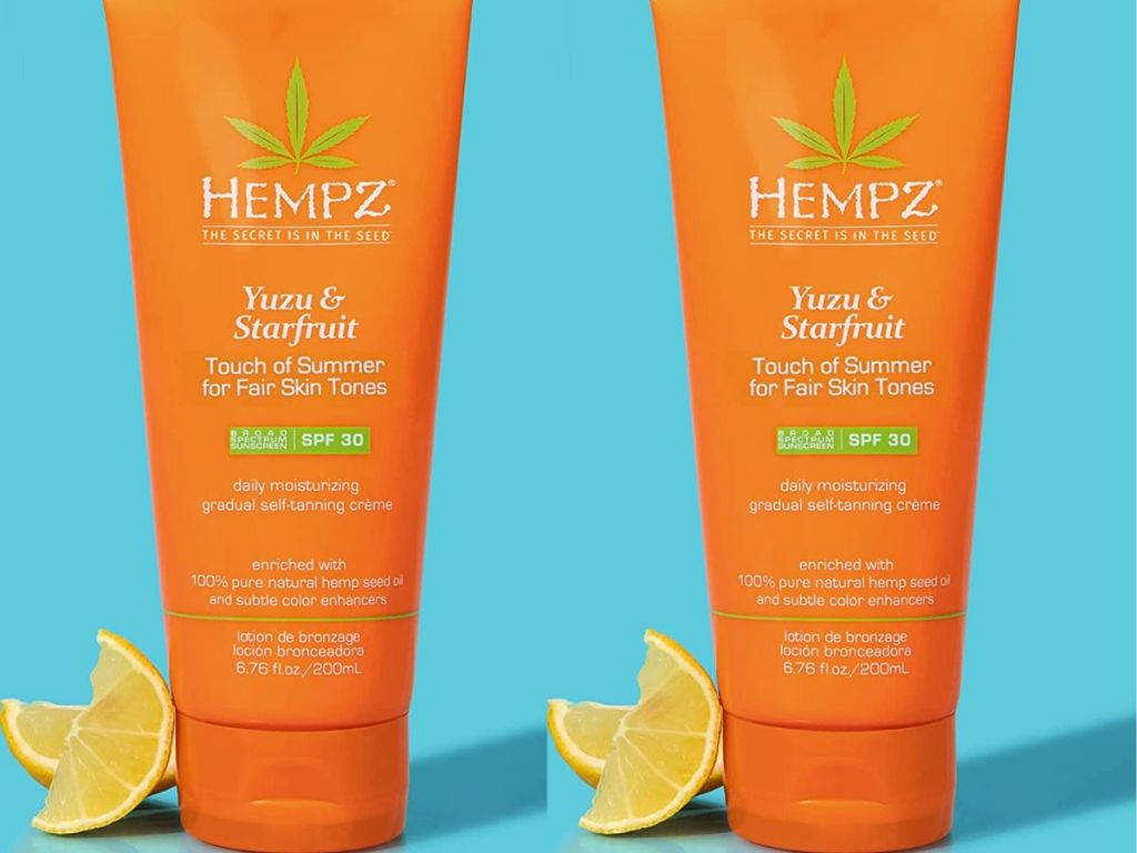 2 bottles of Hempz Yuzi & Starfruit self tanner