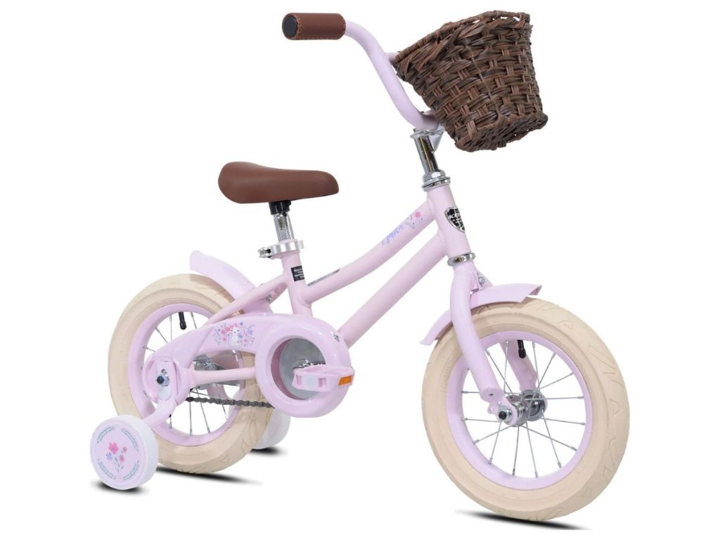 Kent Bicycles Girls 12" Mila with Front Basket in Pink 