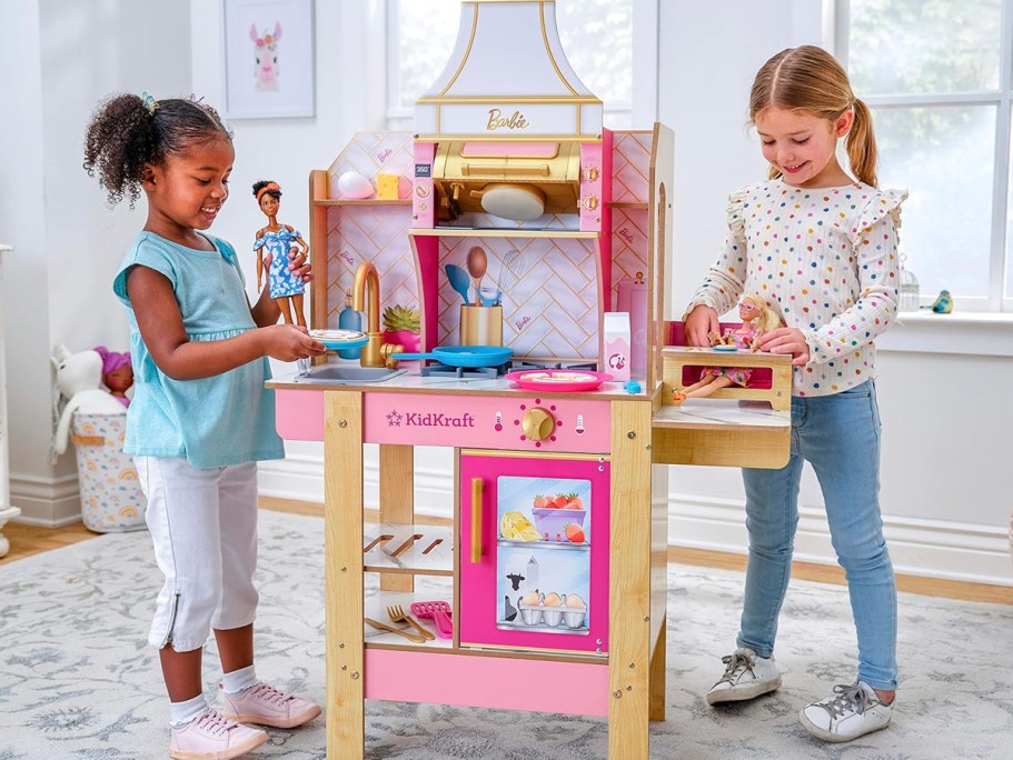 KidKraft Barbie Kitchen Only $44.96 Shipped on Amazon (Reg. $80) – Includes Color-Changing Foods