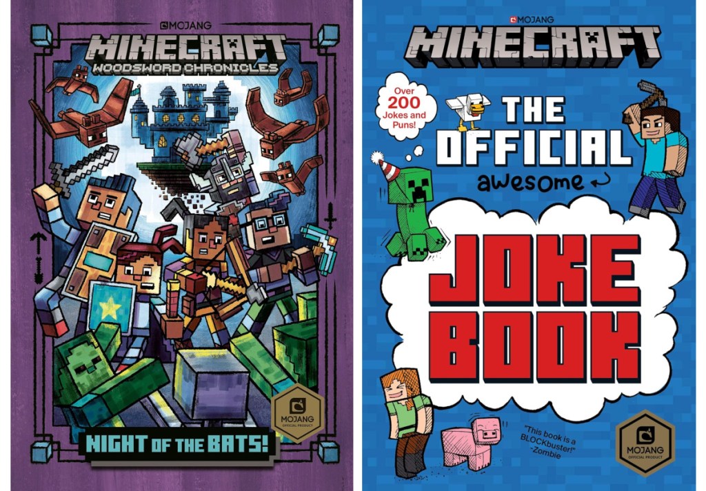 Minecraft night of the bats and joke book books