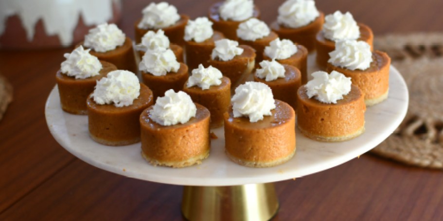 Turn Store-Bought Pie into Mini Pumpkin Pies (Perfect for Fall Entertaining!)