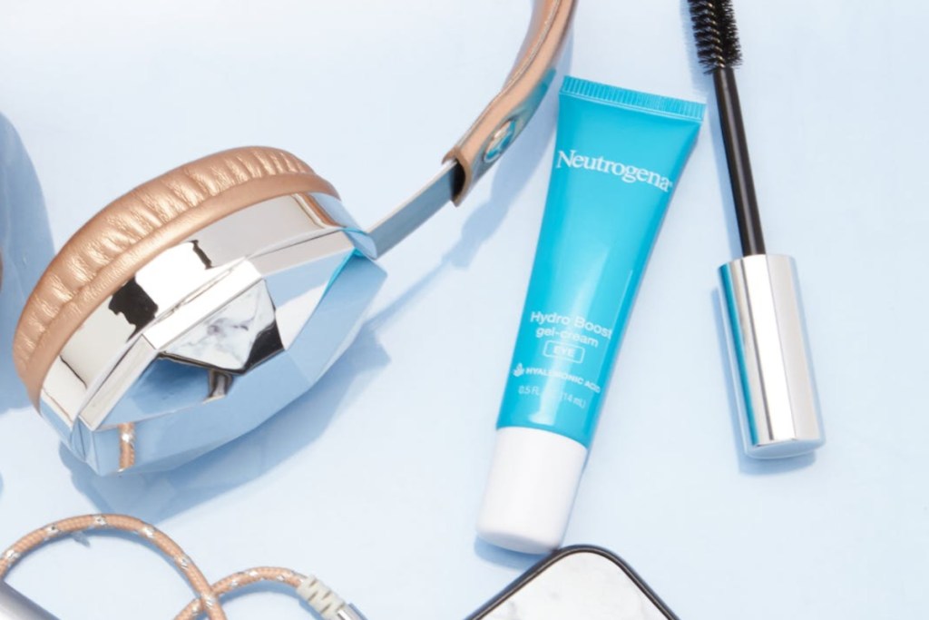 Neutrogena hydro boost Eye Cream tube and mascara wand