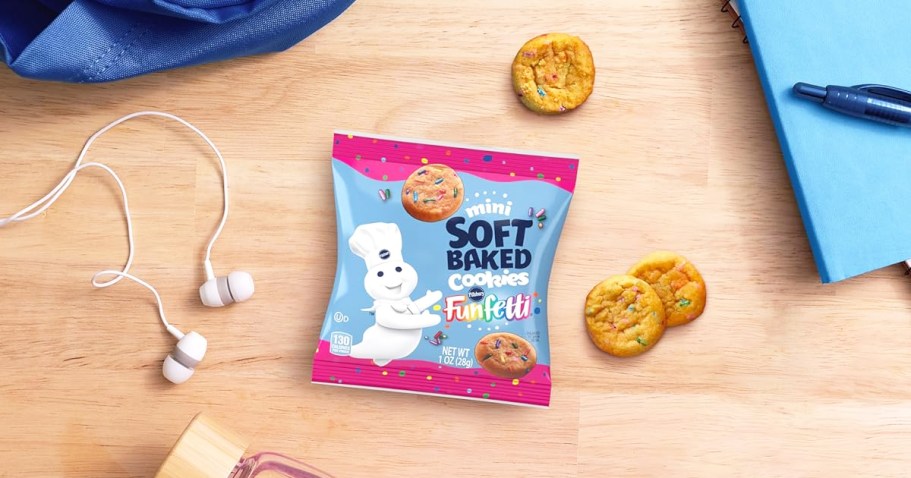 Pillsbury Mini Soft Baked Cookies 10-Count Snack Bags Only $3.57 Shipped on Amazon