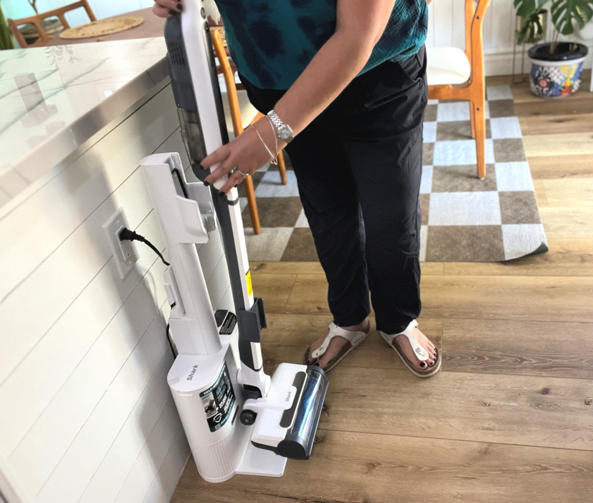 Shark Wandvac with self-cleaning base