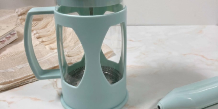 French Press Coffee Maker & Frother Set Just $9.99 Shipped for Amazon Prime Members