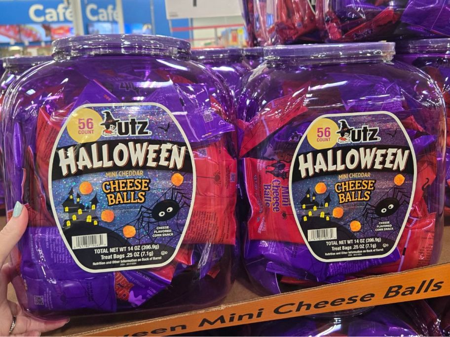 Two Barrels of Utz Hallween Mini Cheese Balls