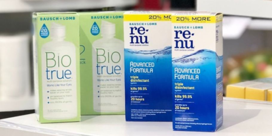 FOUR Bausch + Lomb Contact Solution Bottles Just $9 on Walgreens.online (Reg. $37)