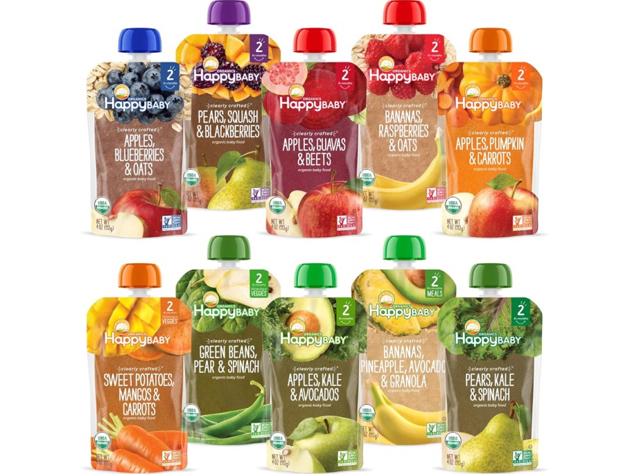 10 happy pouch baby food pouches