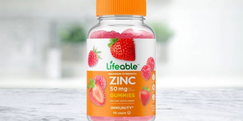 Over 50% Off Lifeable Zinc Gummies 90-Count on Amazon | Tastes Great & Boosts Your Immunity!