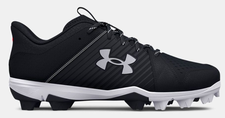 under armour black and white cleats