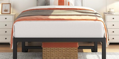 Metal Bed Frames from $42.74 Shipped on Amazon (5-Minute Assembly & No Box Spring Needed!)