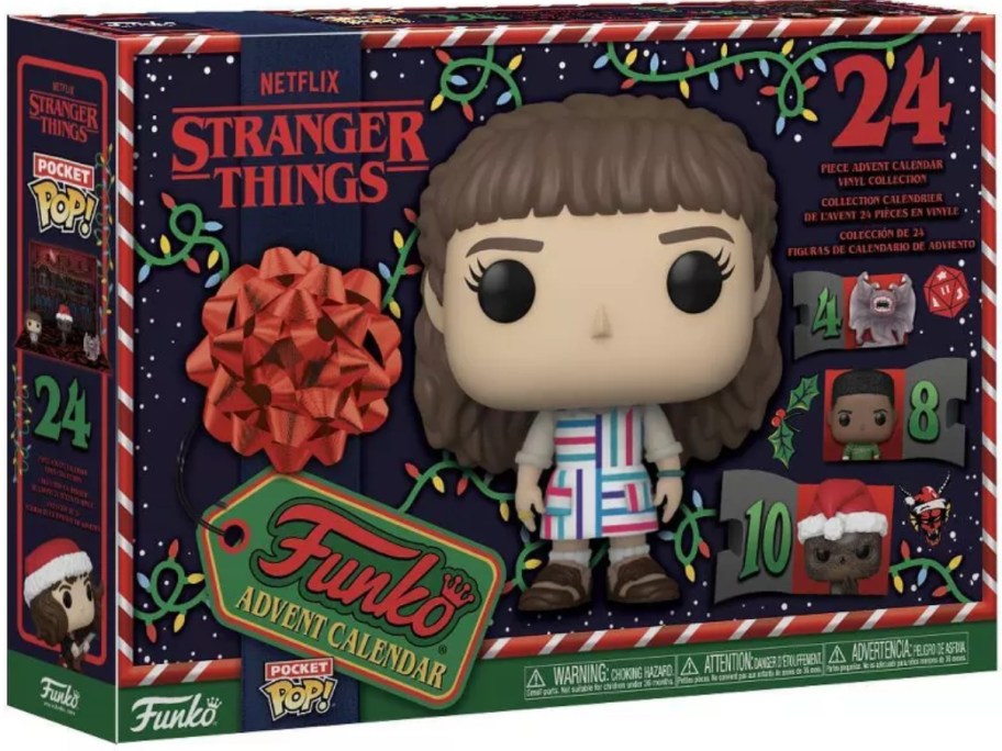 Funko POP! Stranger Things Advent Calendar box with Eleven on it