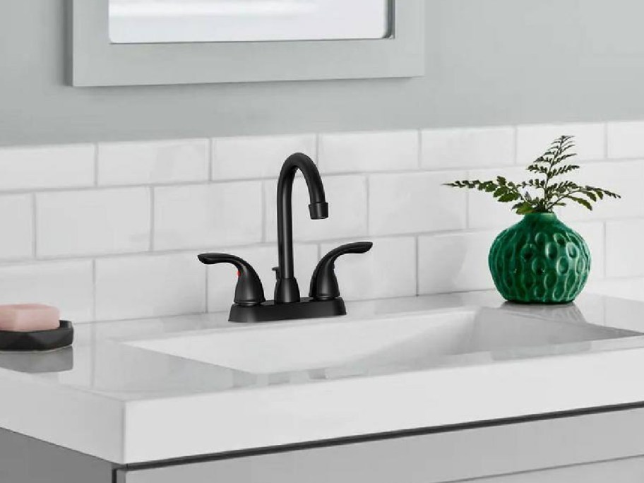 Alima 4 Centerset 2-Handle High-Arc Bathroom Faucet