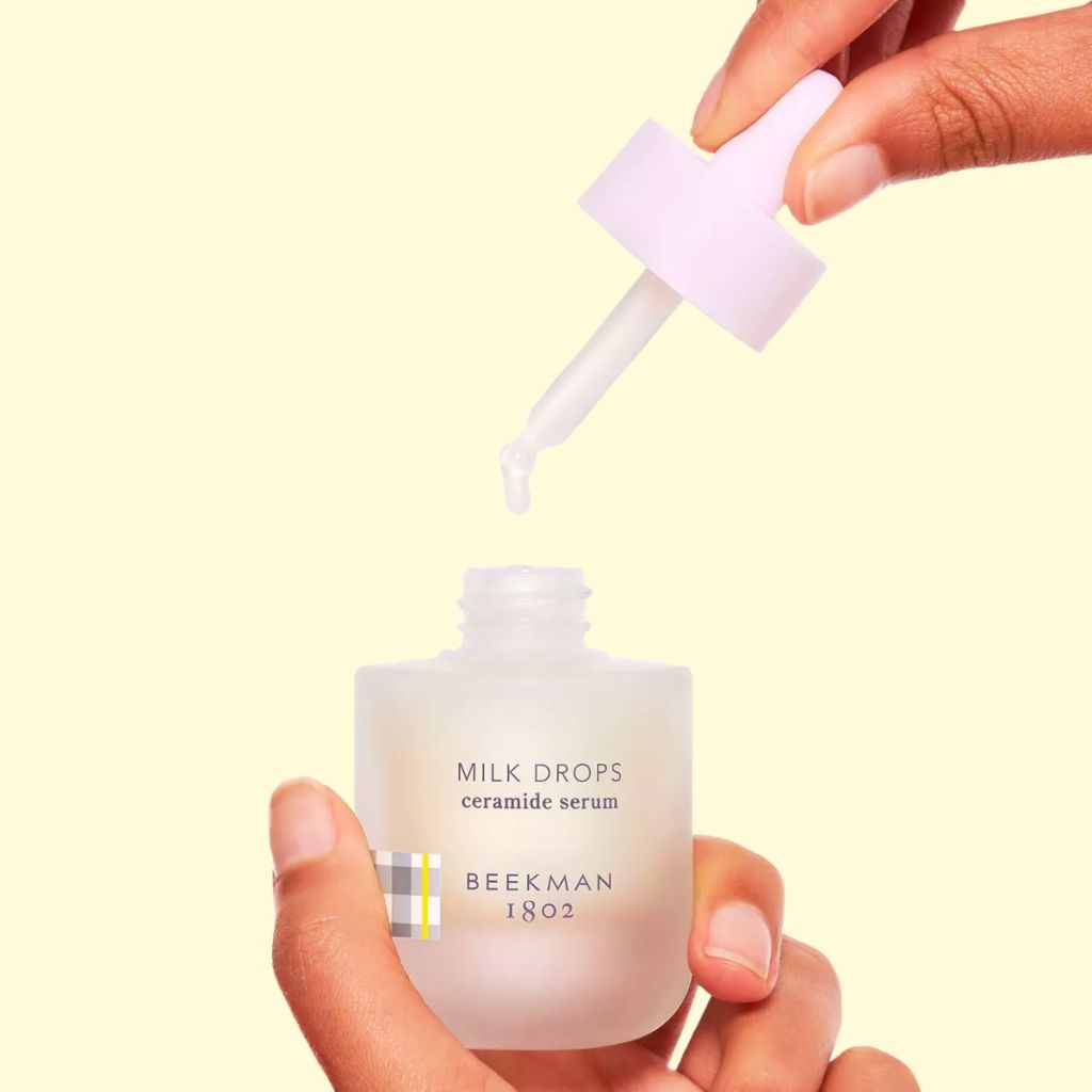 Beekman milk drops ceramide serum stock image