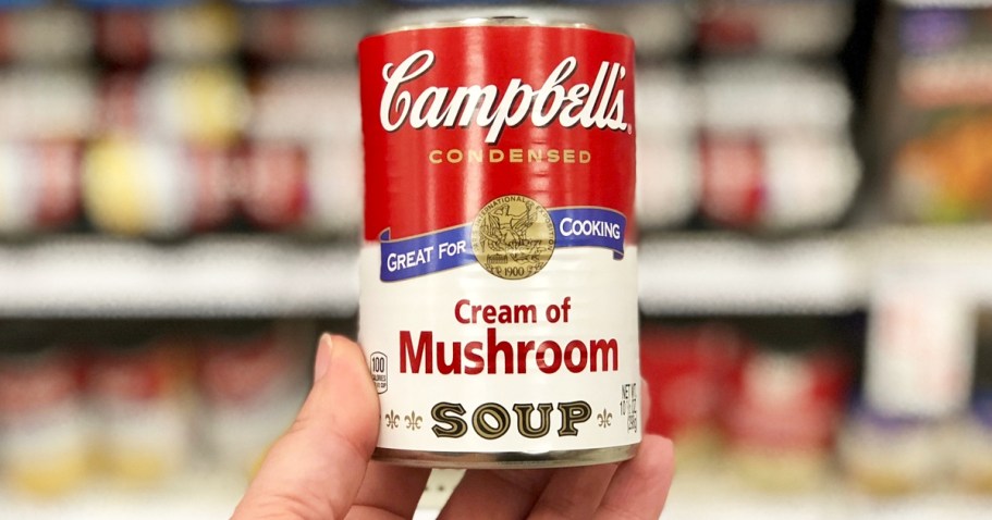 Campbell’s Fat Free Cream of Mushroom Soup ONLY 60¢ Shipped on Amazon