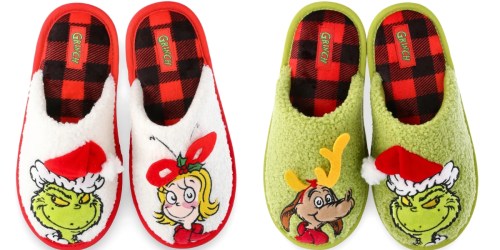 Dr. Seuss Grinch Slippers ONLY $5.98 on Walmart.online (Reg. $15)