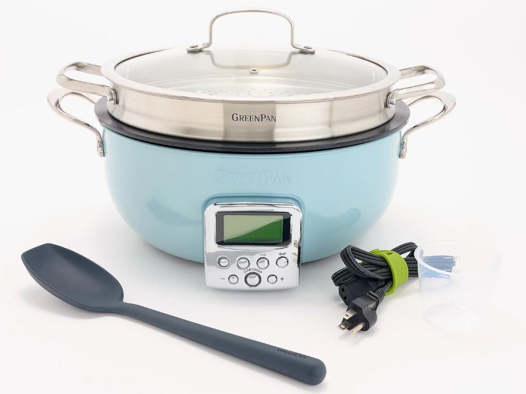 GreenPan Elite 6-Quart Electric Multi-Pot with Steamer & Tool