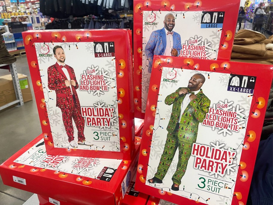 Men’s Christmas Suits Just $29.94 on SamsClub.online (Includes Flashing LED Lights & Bowtie!)