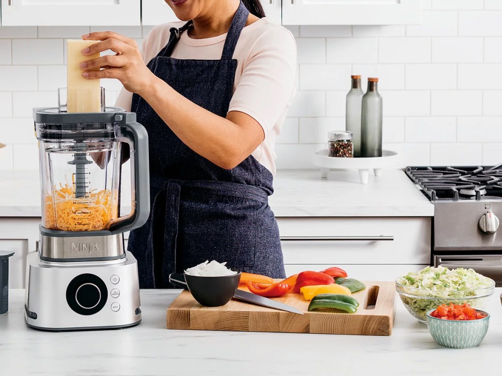 shredded cheese in ninja food processor