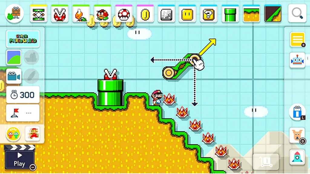 game play of Nintendo Super Mario Maker 2