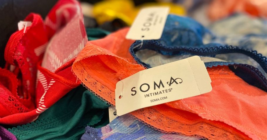 5 Pairs of Soma Underwear Only $12 (Just $2.40 Each)