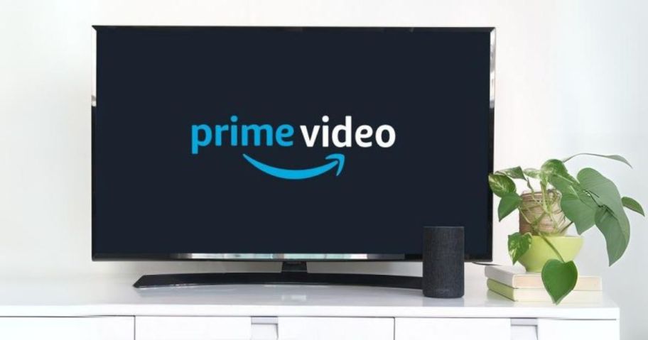 tv with "prime video" on it