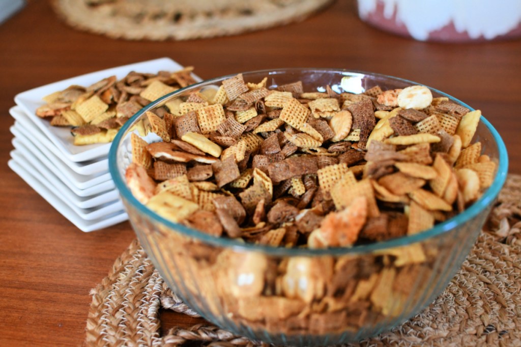 check mix in a bowl on the table