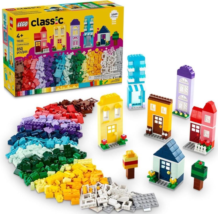 LEGO classic houses building set stock image