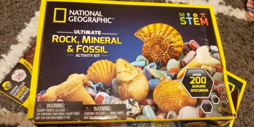 National Geographic Ultimate Rock, Mineral & Fossil STEM Kit ONLY $13.73 on Amazon