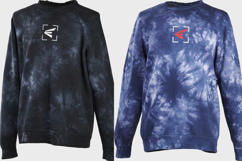 black and blue rawlings tie dye shirts