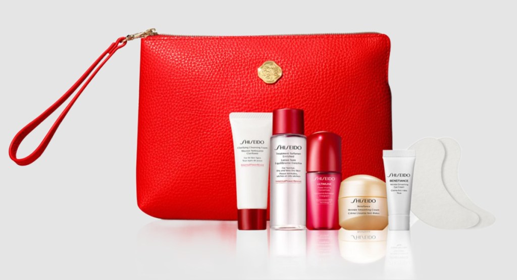 free shiseido gift set