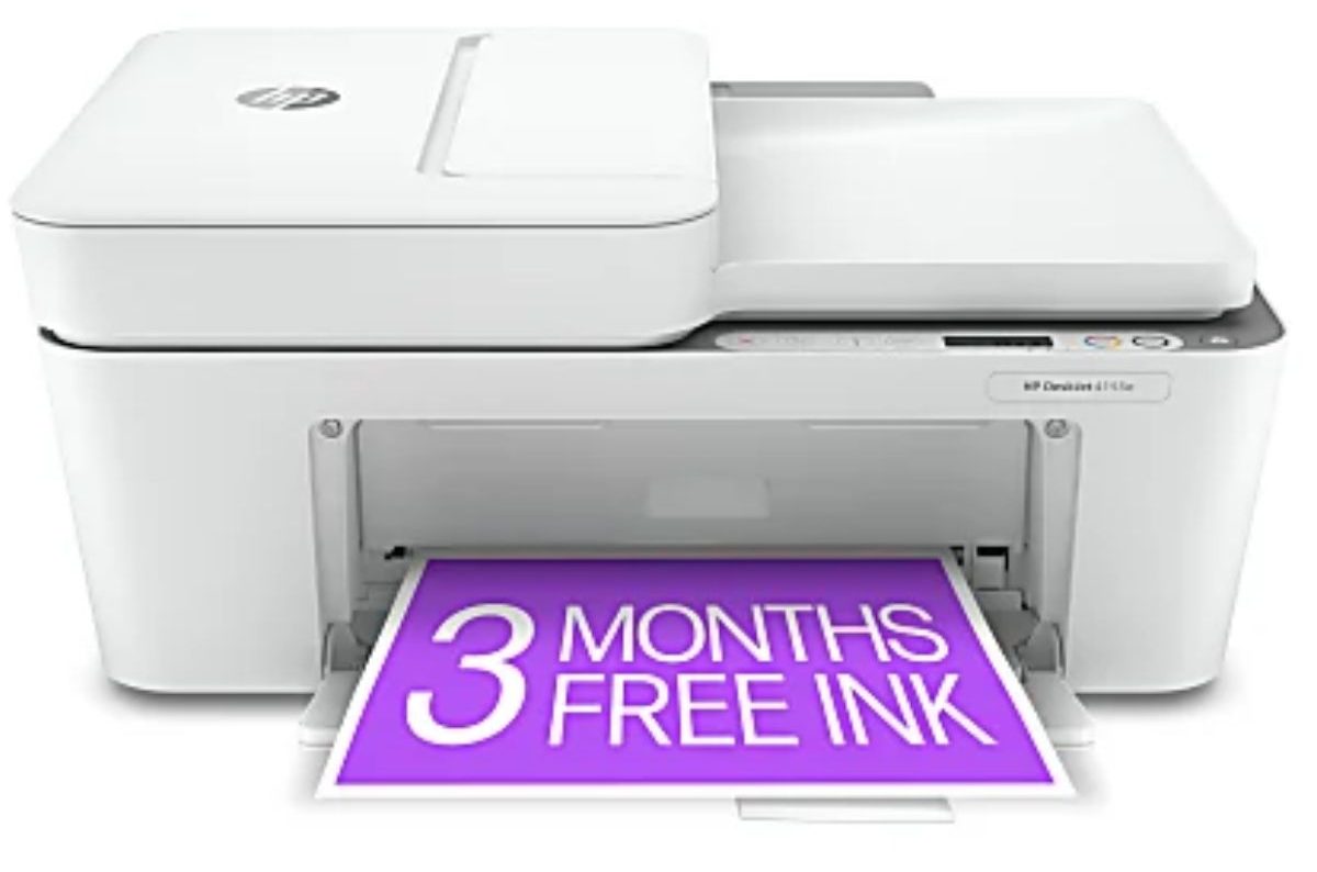 HP DeskJet 4155e Wireless All-in-One Color Printer with 3 months Free Ink with HP+ (26Q90A)