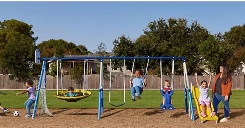 AGAme Huddle Up Playset Swingset 