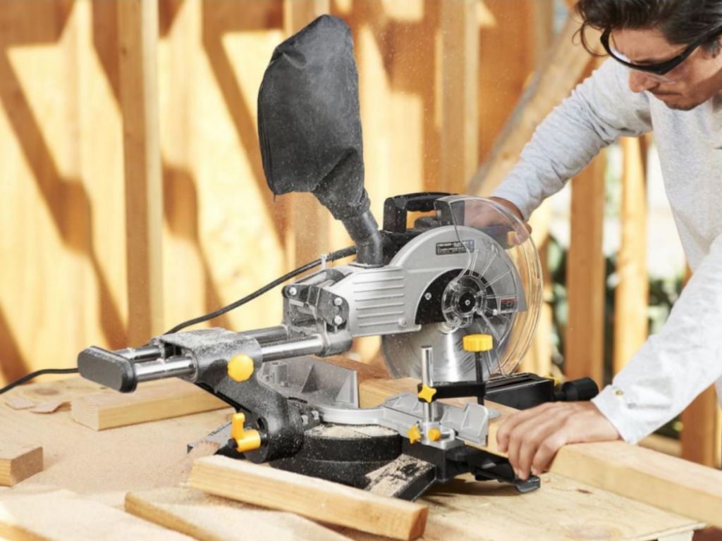 Chicago Electric Power Tools 10 in. Sliding onlinepound Miter Saw 