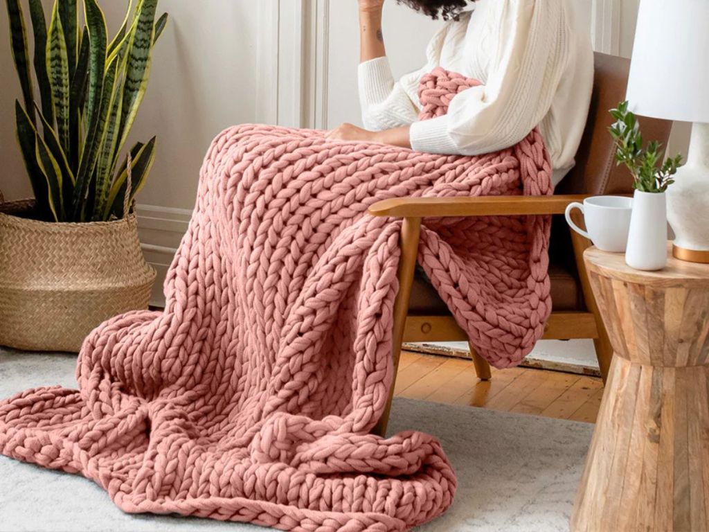 Berkshire Blanket Chunky Rope Knit Throw