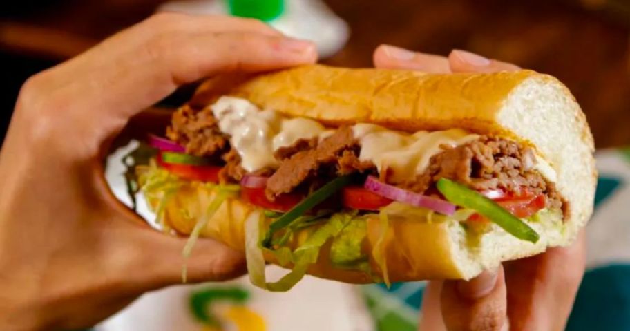 6 inch subway steak sub