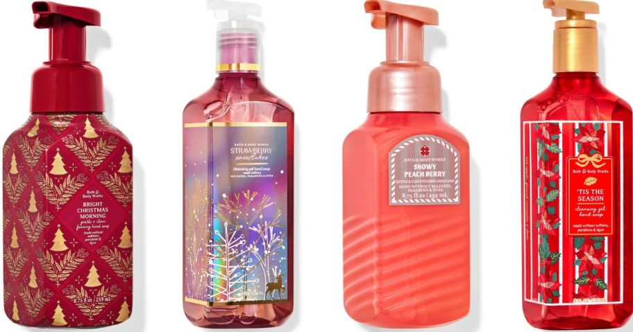 Stock images of 4 Bath & Body works hand soaps