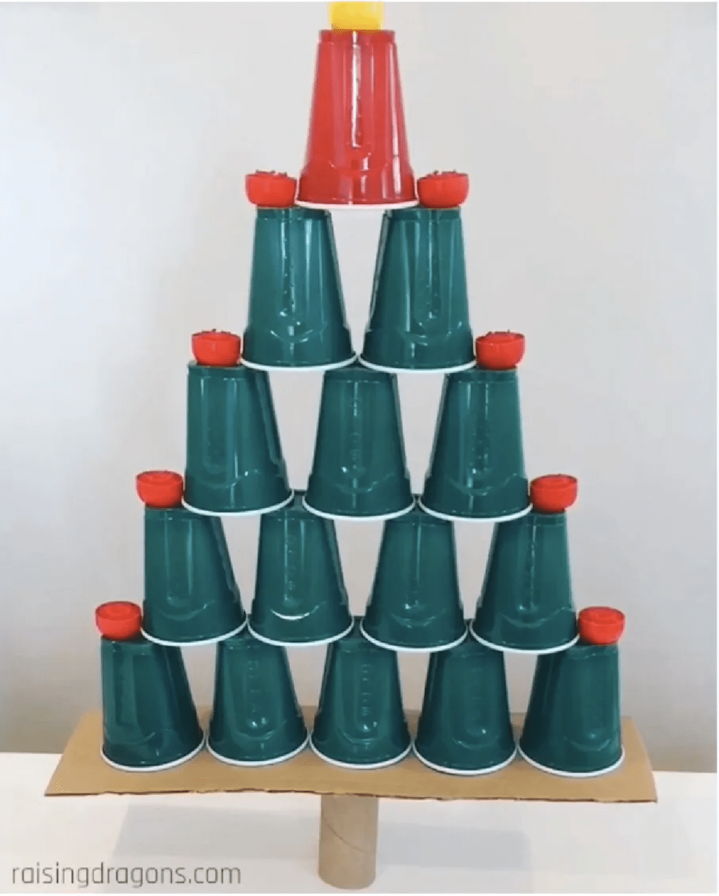 Christmas Tree Cup Stack