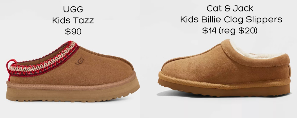 Kids UGG Tazz slippers onlinepared to Target Kids Slippers